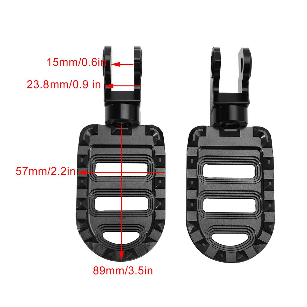 Front Footrests Foot Pegs Fit for HONDA CL250 CL300 CL500 Trail 125 2023-2024