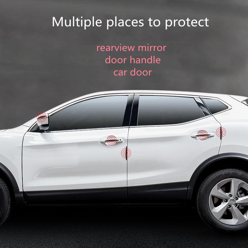 4 шт., защитные полосы для края двери автомобиля, защитные полосы для зеркала заднего вида, защитная наклейка для защиты от столкновений, накладка на бампер, буфер