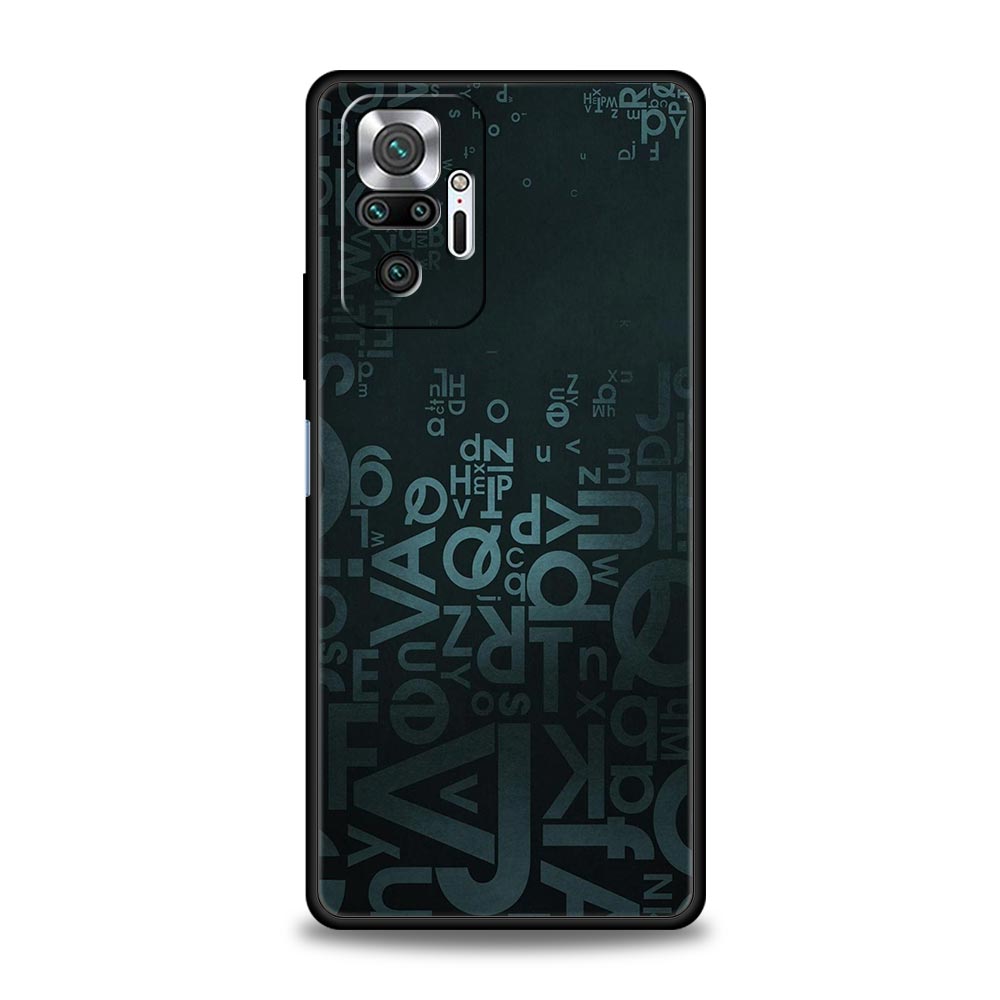 Number Pattern Phone Case Cover for Redmi 14C 10C Note 15 14 13 12 10 11 K40 Pro Plus 5G Soft TPU Shockproof Shell Fundas Capas