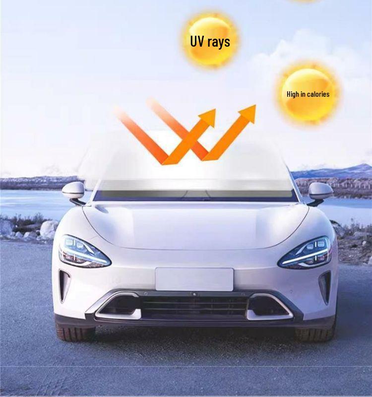 Солнцезащитная шторка для салона автомобиля Xiaomi SU7: Теплоизоляция и защита от солнца для лобового стекла