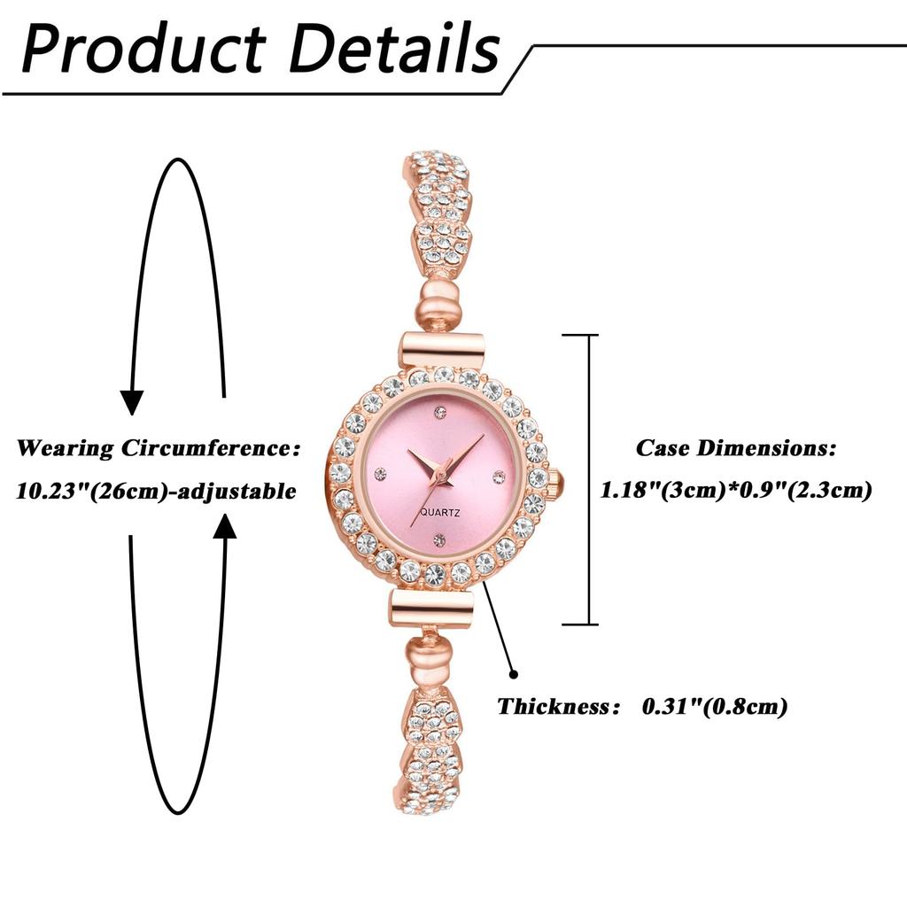 Часы-браслет, симпатичные и аналоговые, водонепроницаемый сплав, ремешок, регулируемая длина, повседневные, деловые, модные, розовое золото, аксессуары, день рождения, Рождество