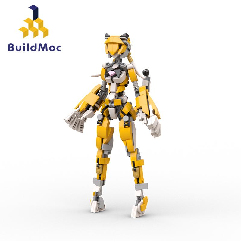 MOC Interstellars Creativity Mecha Building Blocks For Game Warframed Warriors Swordsman Mech Robot Series Bricks Toy Kids Gift