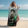 Personalized Hairy Pawter Magic Night Beach Towel Microfiber Beach Towel Thin Absorbent for Beach Swimming Yoga Bath Sports. 0910389