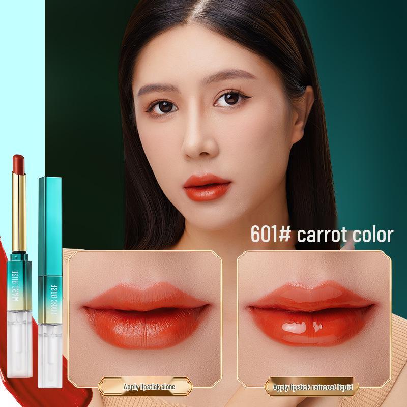 Стойкая водостойкая нелипкая помада Markbuus: Стойкий к смазыванию, фиксирующий цвет, осветляющий и не сушащий.