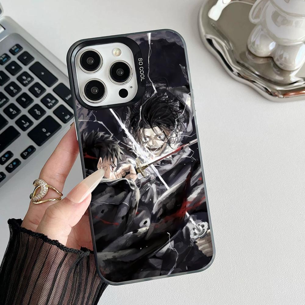Чехол для телефона с аниме K-Kagurabachi, матовый, цветной, серебристый, для iPhone 16 15 14 Pro 13 12 Plus 11 7 8 Max, роскошная крышка