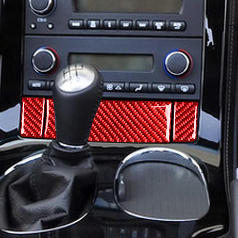 Для Chevrolet Corvette C6 2005-2007 3 шт., ящик для хранения из настоящего углеродного волокна, кнопка обогрева сиденья, панель, отделка салона автомобиля