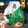 Alpha Kappa Alpha Print Blanket - Soft & Comfortable, for Bedroom, Travel, Sofa, Home Decoration - Birthday Christmas Gift for Friend