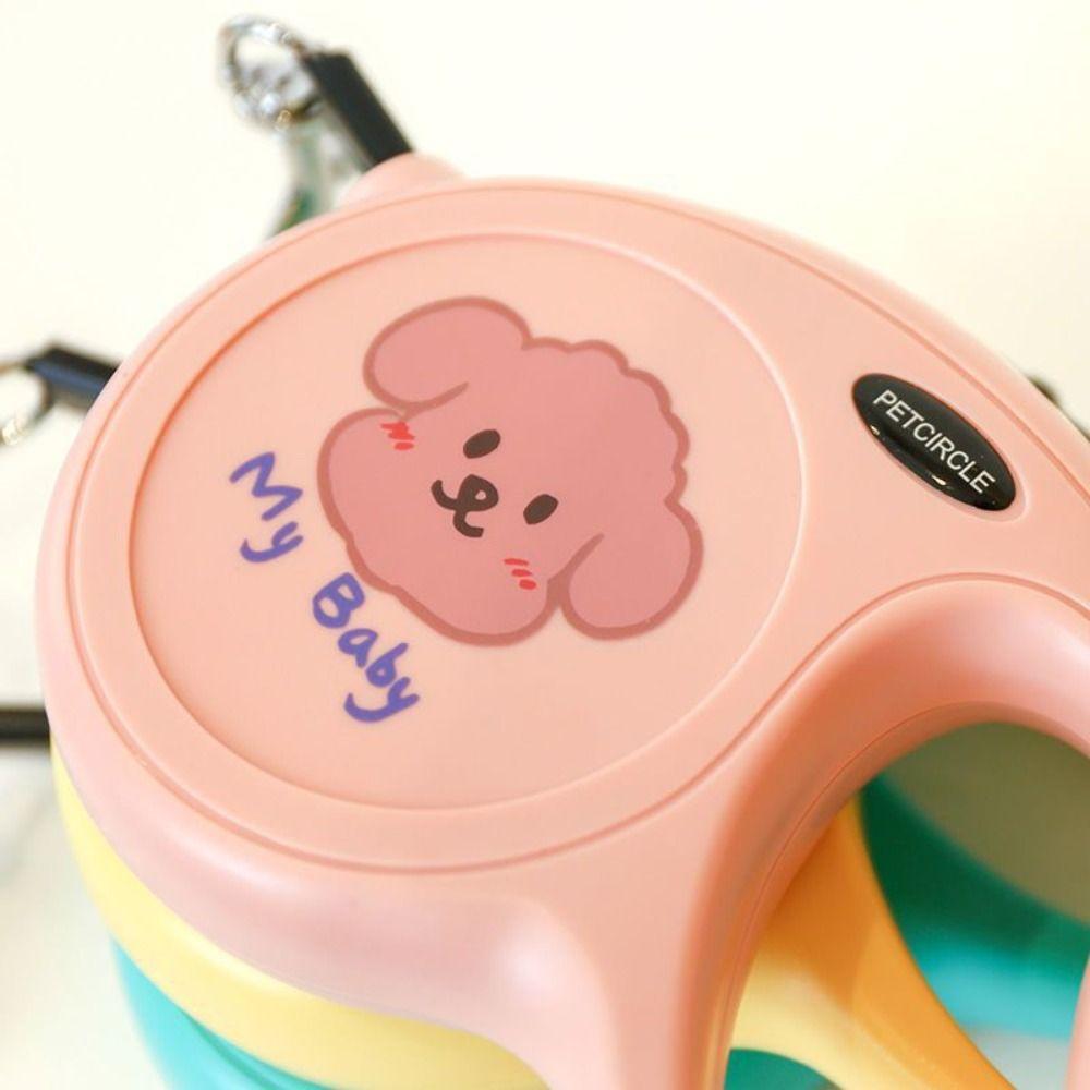 Retractable Dog Walking Roulette Collar Durable Traction Rope Chihuahua Nylon Dog Leash Outdoor