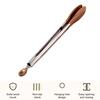 Food Tong Stainless Steel Wooden Cooking Tongs Anti-Slip Ergonomic Grip Serving Tongs for BBQ Food Buffets Parties
