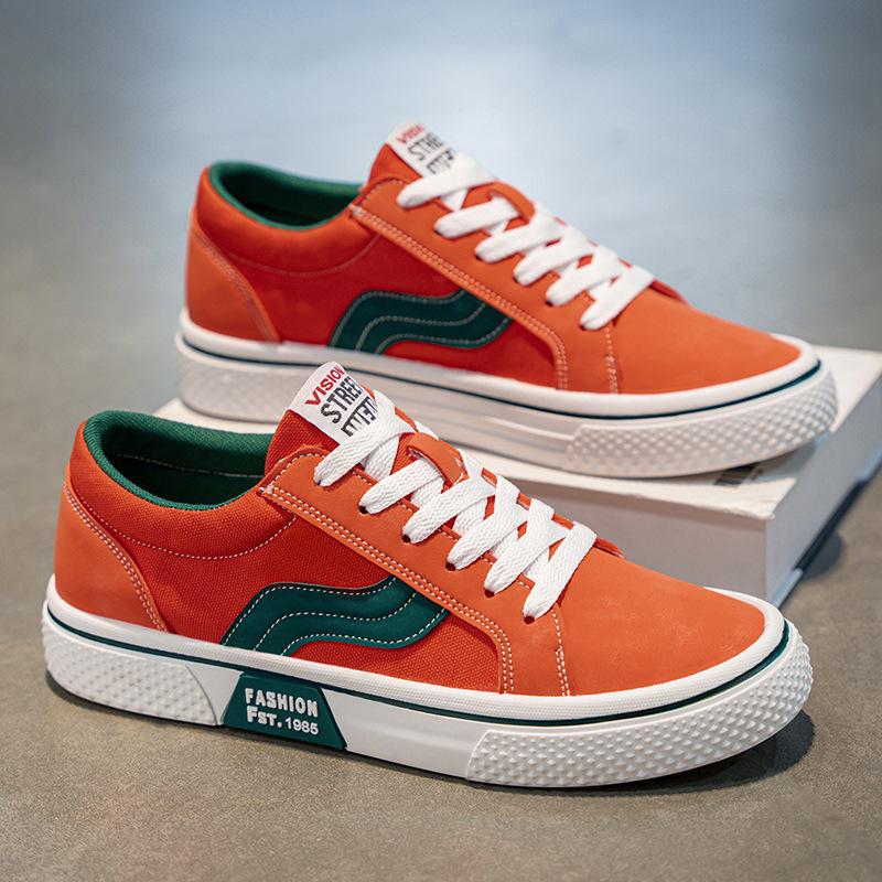 Fashion Men's Spring New Breathable Versatile Soft Soled Casual Sports Shoes Trendy Fashionable Simple Canvas Shoes