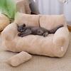 Pet Cat Bed Luxury Sofa Couch for Small Dogs Kitten Puppy Nesting Beds House Detachable Washable with Pillow