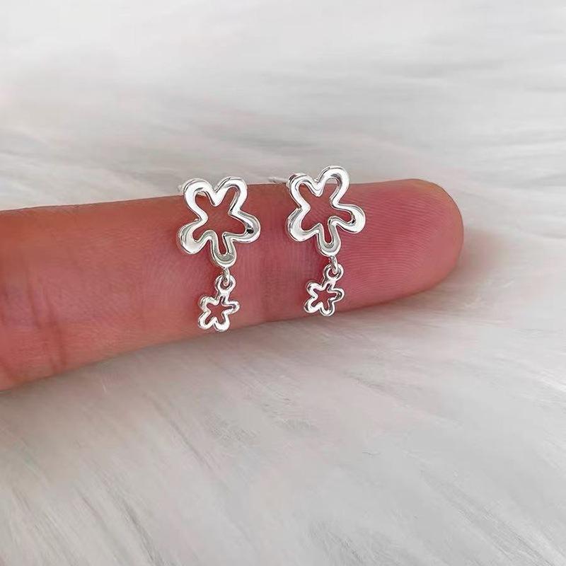 Серьги для проколов мочек ушей, Маленькие серьги-гвоздики для женщин, Простые, Милые, Маленькие и Свежие Серьги, Нишевый Дизайн, Универсальные Серьги