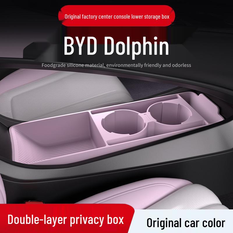 BYD Seagull Center Console Silicone Storage Organizer Box for Glasses and Accessories