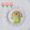 Cute Dog Plush Toy And Keychain With Ultra Soft Texture Available In Multiple Colors