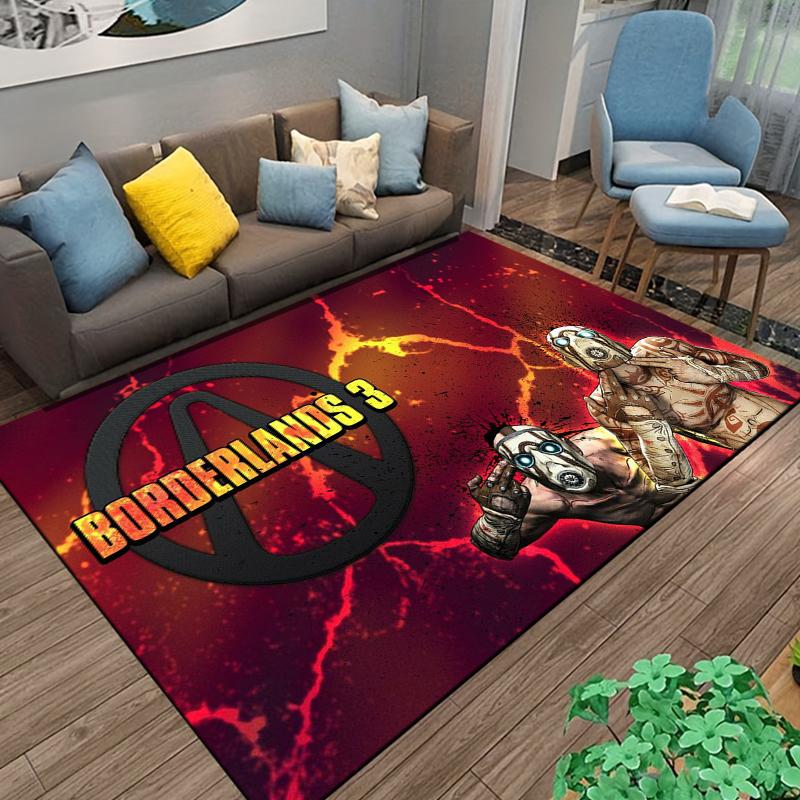 Borderlands-игра Узор Ковер Украшение для дома Гостиная Коврик Спальня Кухня Ванная Игровая Нескользящий Напольный коврик Прихожая Балкон