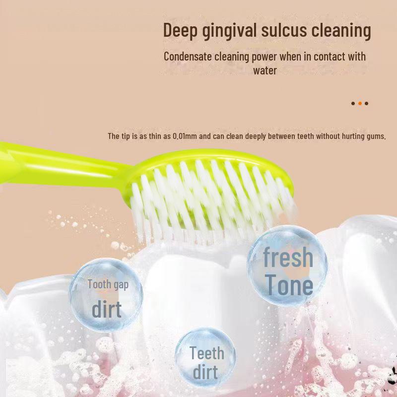 Гигантская зубная щетка для взрослых с широкой головкой и мягкой щетиной – усовершенствованный дизайн