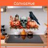 Pumpkin Halloween Pvc Skull Black Bird Maple Leaf Wall Sticker Living Room Decor