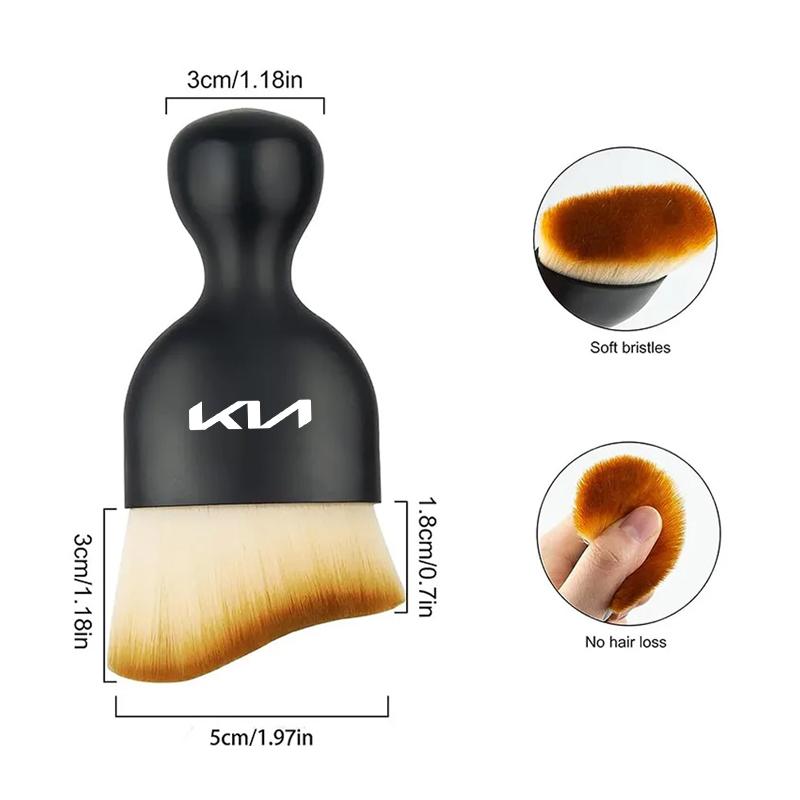 AHT1 For KIA Rio K5 K2 Sportage Ceed Sorento Picanto Stinger Soul Car Interior Cleaning Soft Brush Air Outlet Clean Brush Accessories