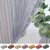 Curtain Living Room Curtains Shiny Tassel Hanging String Door Window Curtain String Door Divider Drape Valance Home Decoration