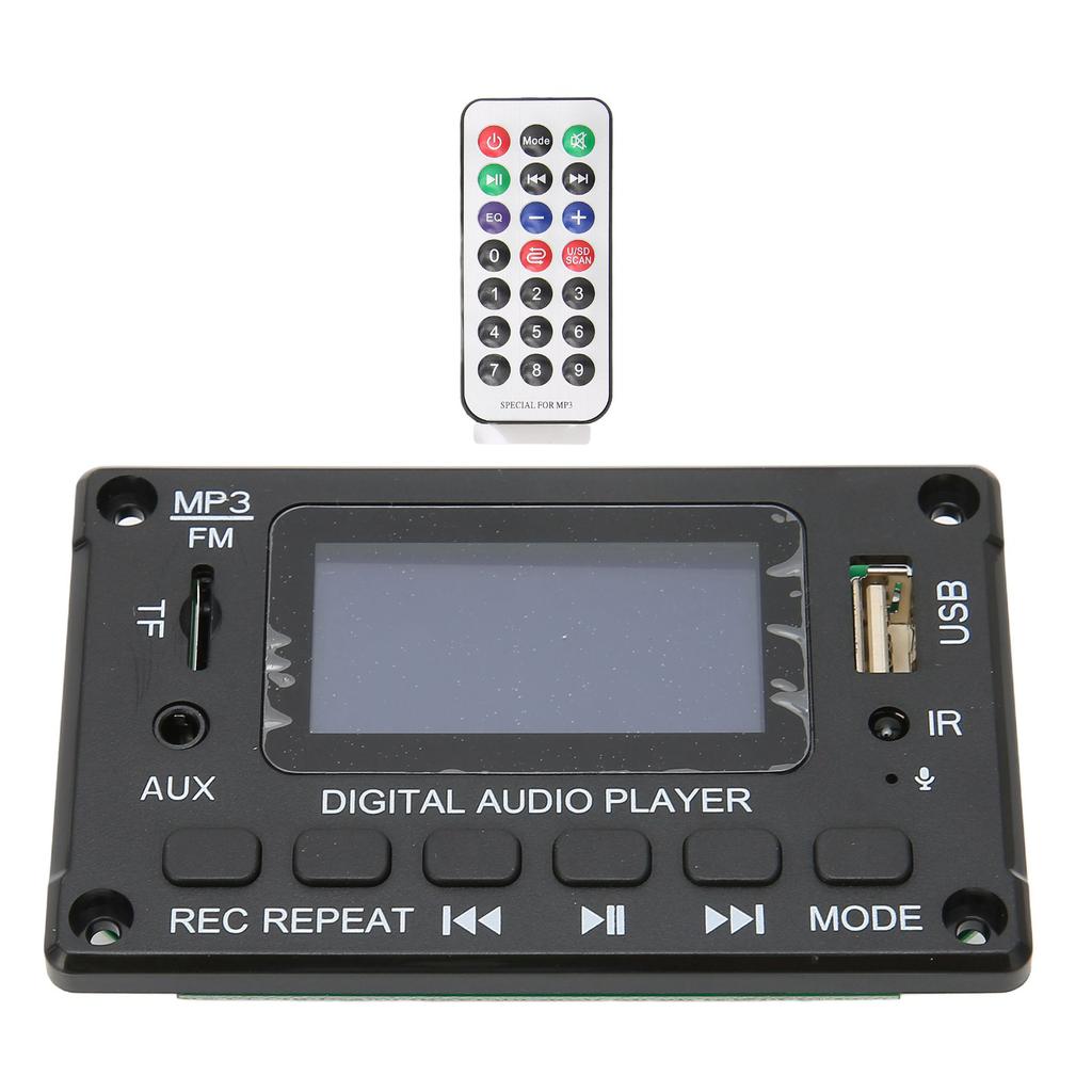 Плата декодирования Bluetooth с ЖК-экраном, многофункциональная автомобильная плата декодера MP3 для автомобиля