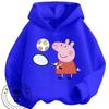 Daily Casual Hooded Top Cute Cartoon Print Winter Trendy Youth Wear Peppa Pig Boys Girls 3 14
