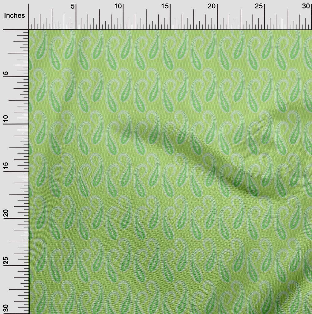 oneOone Ткань Cotton Flex Light Green, азиатская традиционная одежда своими руками, стеганая ткань, набивная ткань, ярд 40 дюймов