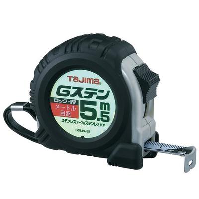 Лента Tajima Convex из нержавеющей стали x 19 мм G Stainless Lock 19 GSL1955BL 5,5 м