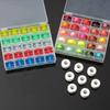 New 1/2pcs 25 Spools Empty Bobbins Storage Box Sewing Accessories Tools Plastic Machine Bobbin Case Needle Organizer Knitting