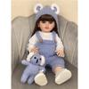 55 CM Reborn Dolls Realistic Baby Toy Full Body Silicone with Lovely Clothes Baby Girl Soft Toddler Bebe Birthday Gift Toy