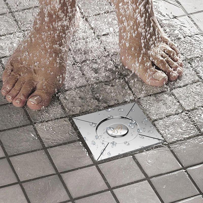 Крышка слива для душа Нажимная крышка слива для душа Уловитель волос со съемными фильтрами Защита от засоров Крышка измельчителя отходов Для