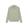 Essentials SS22 однотонная рубашка поло с заниженной линией плеч и длинным рукавом для мужчин FOG-SS22-125