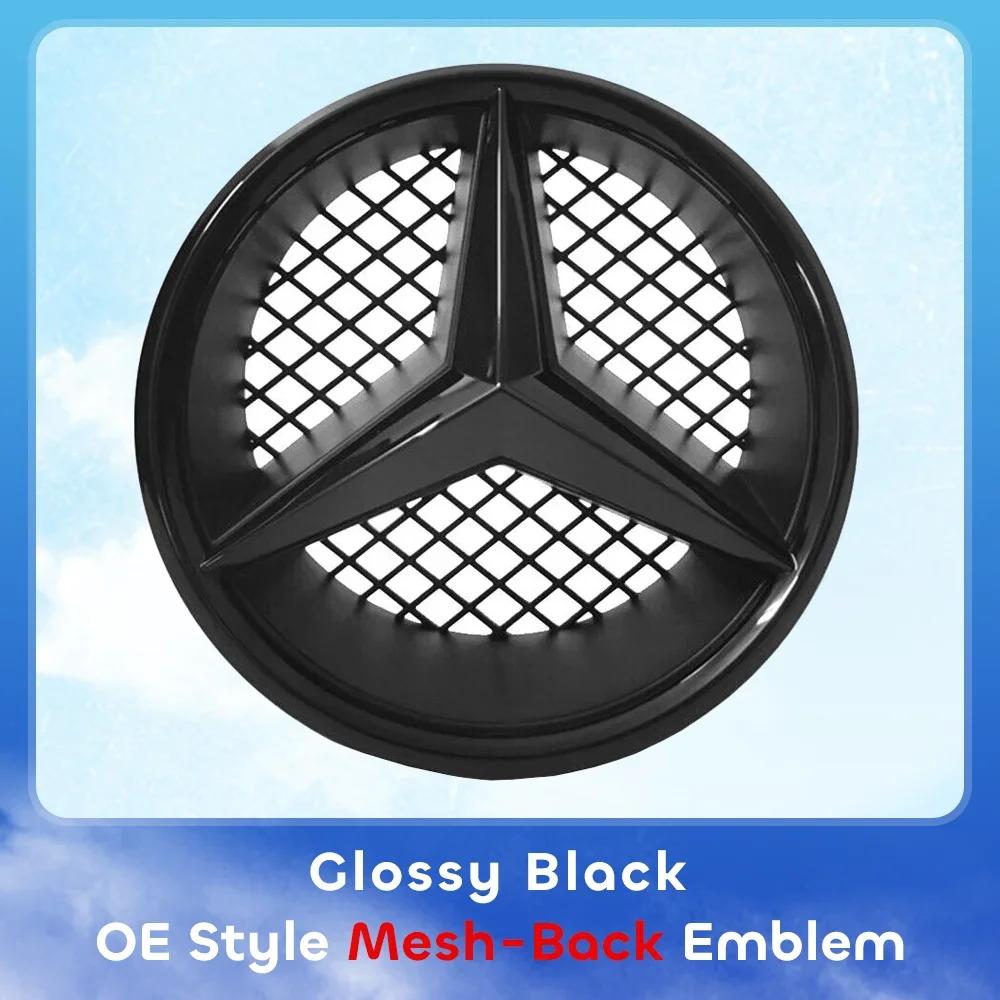 Эмблема Звезда на Решетку Радиатора Автомобиля 3D Зеркальная OE Стиль Плоская Поверхность Для Mercedes Benz W245 W204 X204 B180 B200 B250 C280 C300 C350