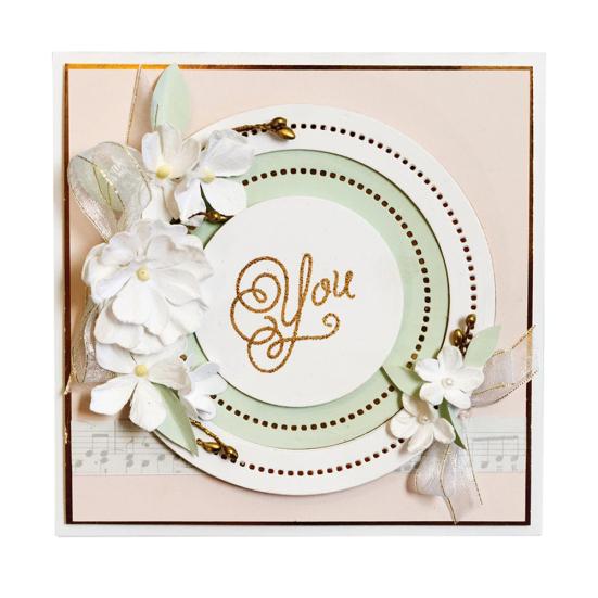 Круглый круг для резки металла умирает DIY записки бумажные карты ремесло трафарет плесень