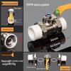 4-Point Double Union 20PPR Stainless Steel Ball Valve for Household Water Pipe Fittings