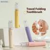 Мини Портативный Набор 2 в 1: Зубная Щетка и Зубная Паста, Милый Дозатор Зубной Пасты в Форме Медвежонка, Взрослая Дорожная Зубная Щетка, Уход за Полостью Рта, Глубокая Чистка
