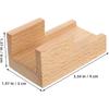 Amosfun Japanese Wooden Sushi Holder - Traditional Sushi Rack Taco Holder for Home Restaurant Party Use 3.54 X 1.96 X 1.57 Inches