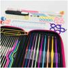 Aluminium Yarn Weave Craft Set 100 Piece Crochet Bag Metal Crochet Knitting Needles Crochet Hooks