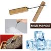 Ice Picks Stainless Steel Ice Cone with Wooden Handle Manual Ice Modeler Ice Crusher Tool for Ice Sculptures Mixing And Chiseling