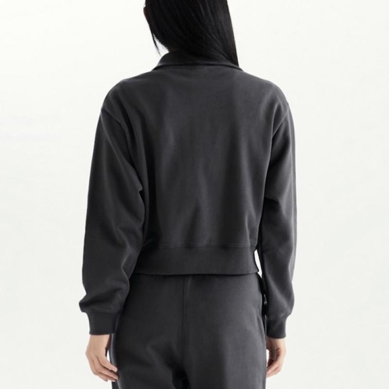 New Balance Women S Athletic Semi Crop Half Zip Up SweatShirt nbncd4S032 3 Choice 1