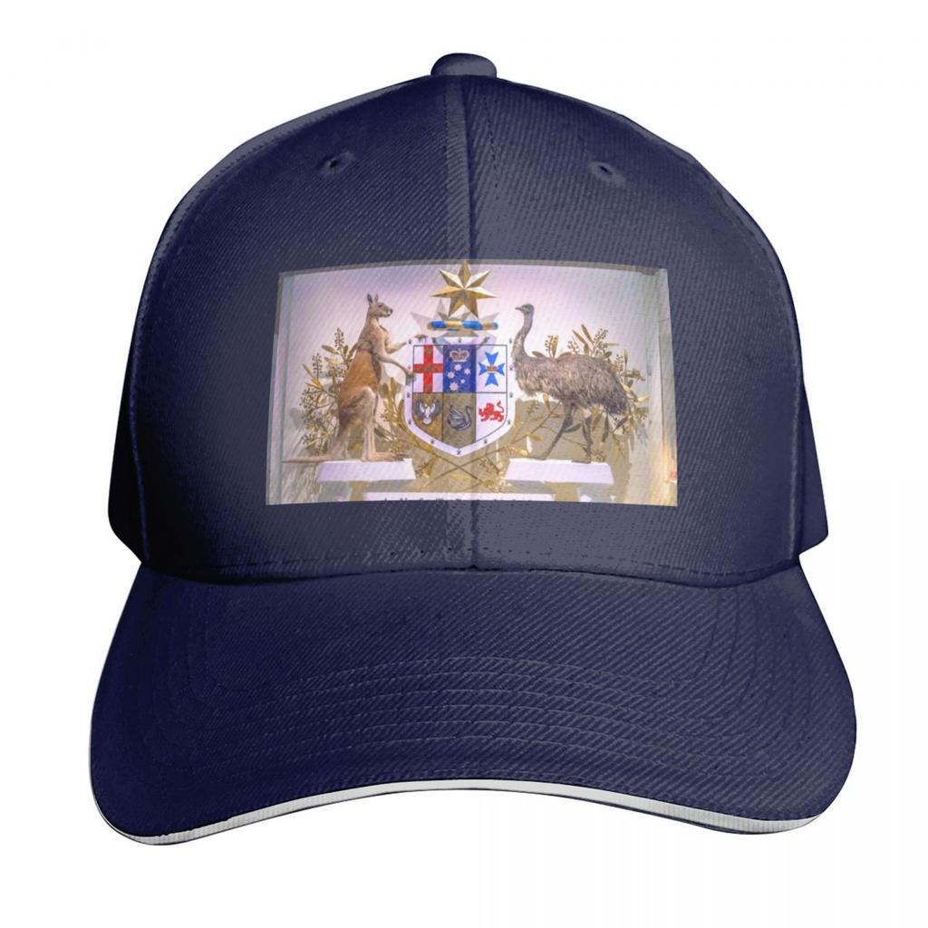 Lifelike Australian Coat of Arms Baseball Cap Icon Funny hats Luxury Unisex Hat Hat Unisex For The Sun For Girls Unisexs