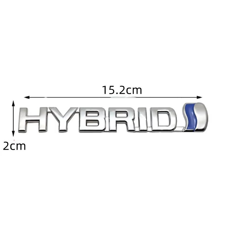 3D Металлический Хромированный HYBRID Synergy Drive Логотип Эмблема Значок на Крыло Автомобиля Наклейка на Багажник Для Camry Авто Наклейка Аксессуары