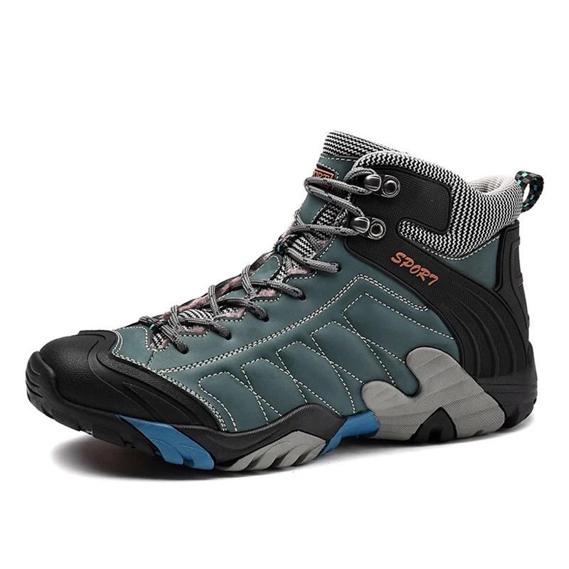 Теплые зимние ботинки для мужчин Снежные ботинки Botas Хлопковые туфли Мягкие Удобные Зимние ботинки Мужские Плюшевый бархат Снежные Мужские Горные ботинки