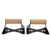 Push Up Bars Ergonomic Prevent Slip Steel Legs Wooden Push Up Handles for Calisthenics Fitness