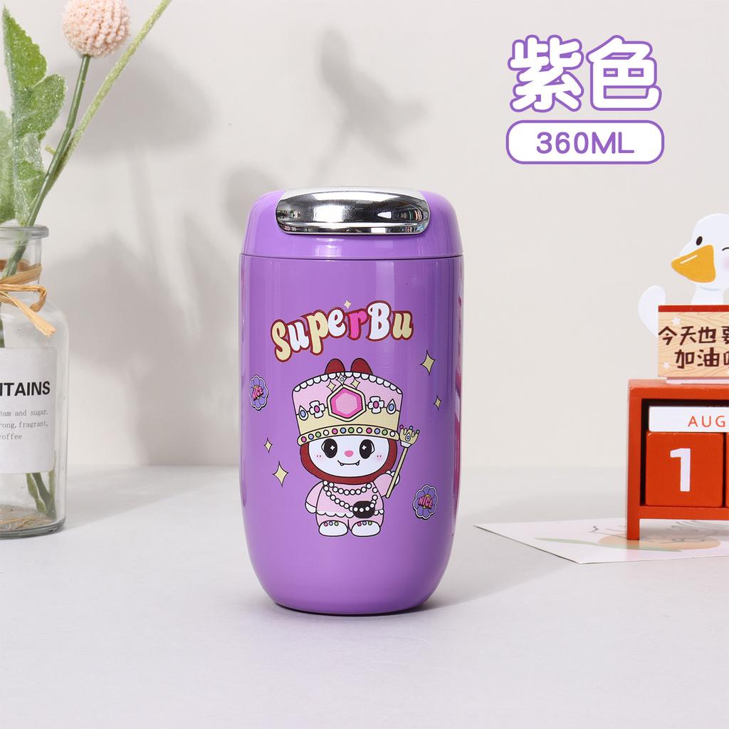 Мультяшная кофейная чашка 316 термос из нержавеющей стали, чашка для студентки высокой ценности, чашка для воды в стиле легкой роскоши