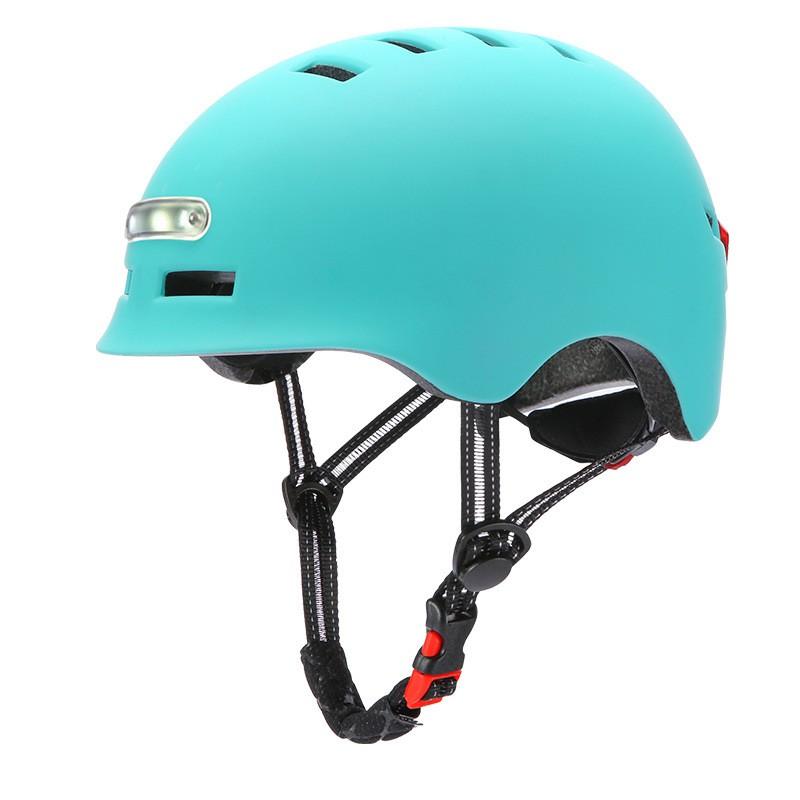 Smart LED Light Bike Helmet Road Mountain Bicycle Cycling Adult Unisex Half With Adjustable Fit