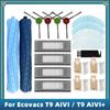 Для ECOVACS DEEBOOT OZMO T9 AIVI / T9 AIVI+ PLUS запасные части аксессуары ролик основная боковая щетка фильтр Hepa тряпка для швабры пылесборник