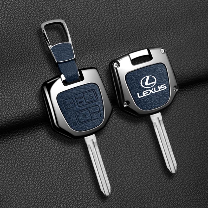 DMTZ1 Leather Car Straight Foldable Key Shell Modification for Lexus Old RX330 IS200 ES300 IS400 Key Cover Modification Accessories