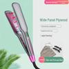 Violet LCD Wide Plate Infrared Hair Straightener with Negative Ions