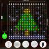 CoziTech Smart Curtain Lights 400 LED, Color Changing LED Curtains Light 6.6 * 6.6 FT, DIY Fairy String Flag Light Curtain for Bedroom Backdrop Party
