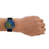 Skechers Мужские часы Clarkdale Quartz Metal Silicone Chronograph, черные, переливающиеся, хронограф.